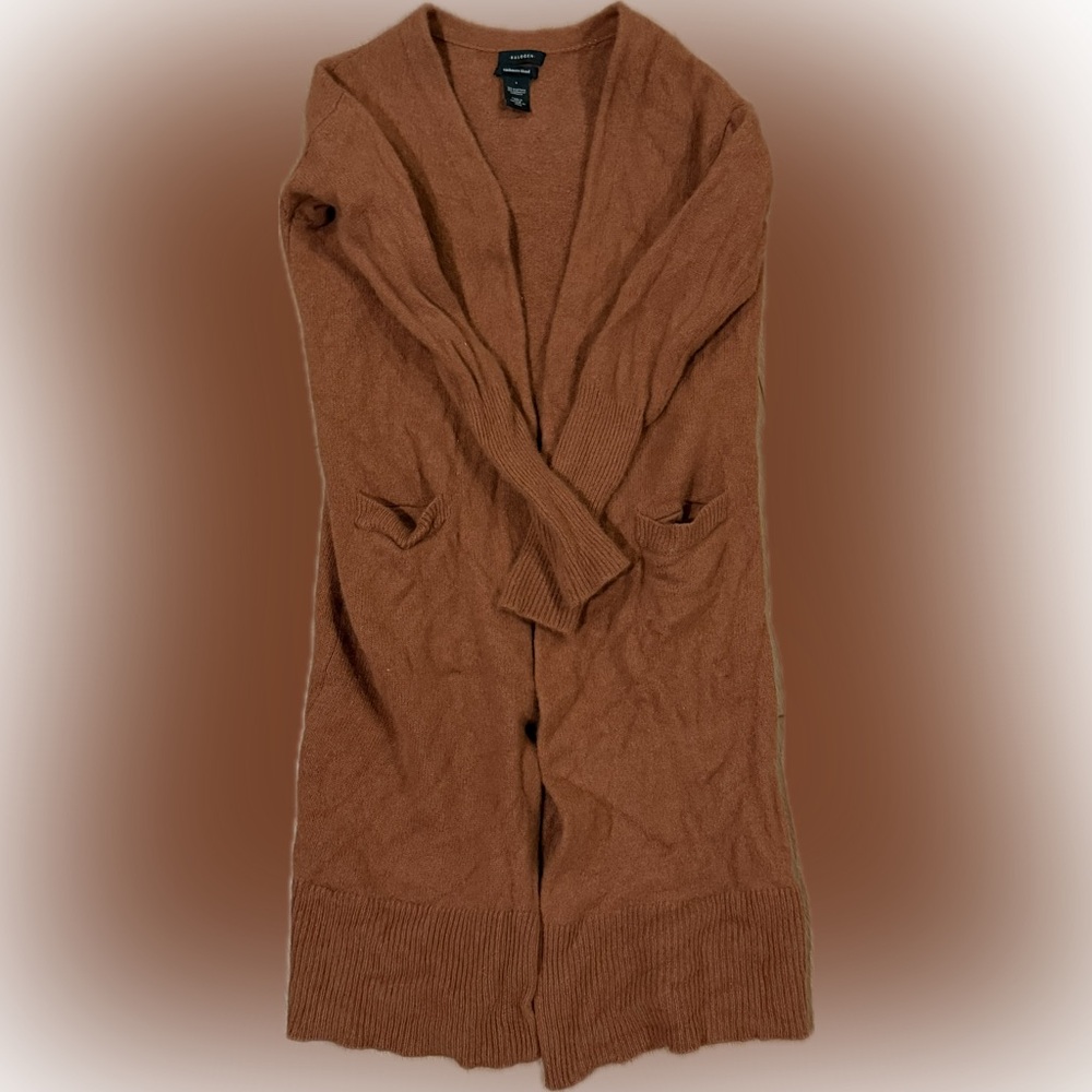 Halogen Cashmere Blend Sweater in Rich Brown